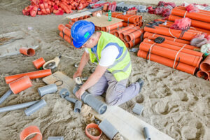 החלפת צנרת ביוב בבניין בבית פרטי